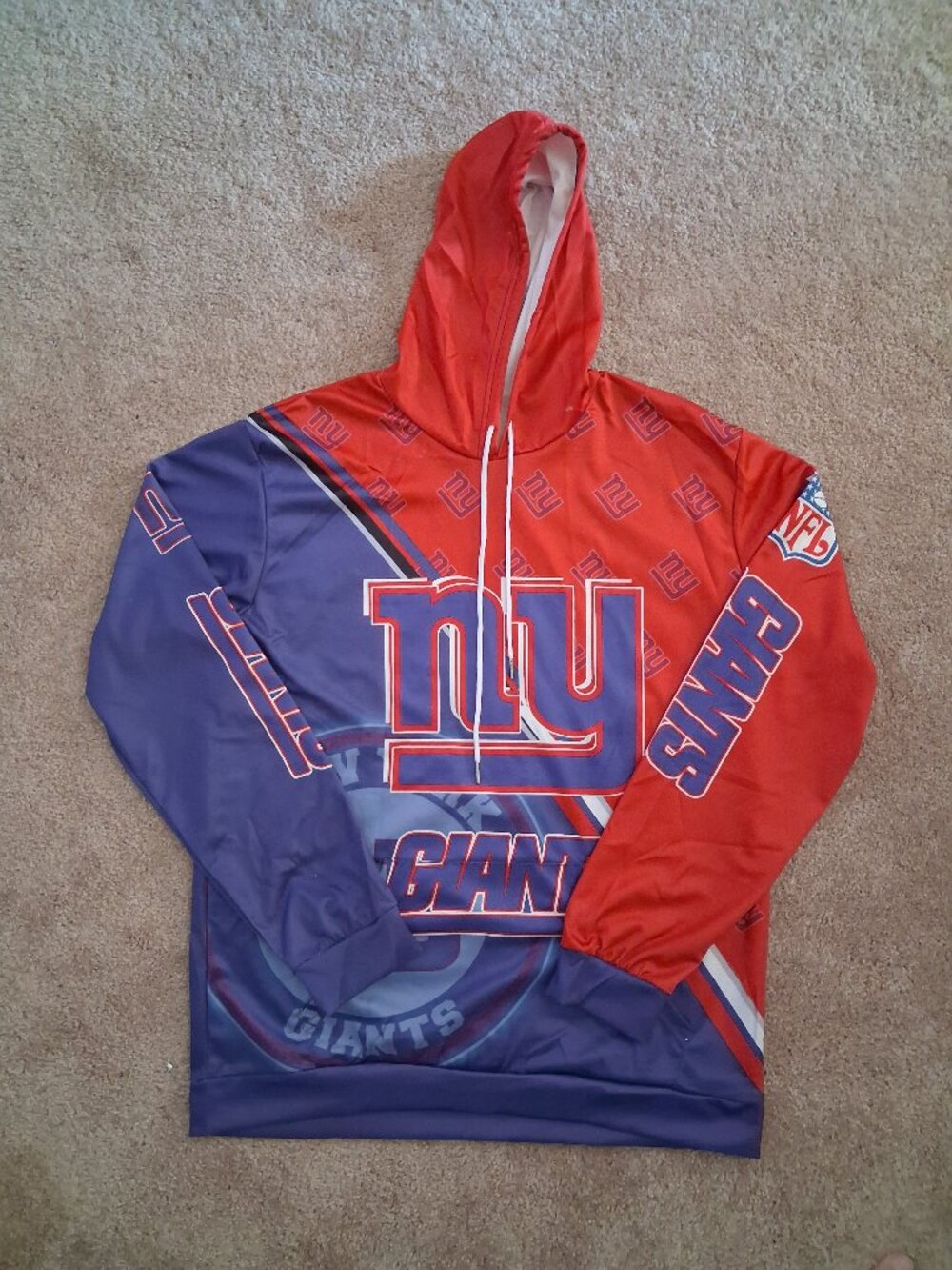 Mens New York Giants hoodie size XL